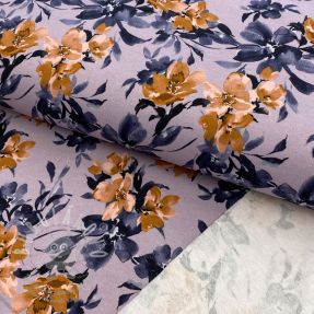 Szabadidő anyag Huge flowers lilac digital print