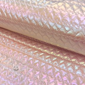 Steppelt anyag Fancy hearts pink