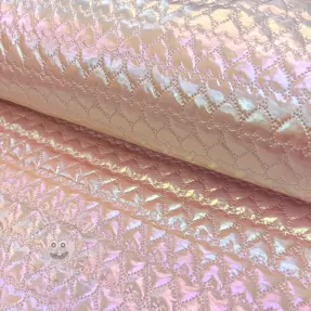 Steppelt anyag Fancy hearts pink