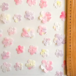Tüll TÜTÜ RETRO Flowers light pink