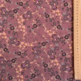Viszkóz ROSELLA STRETCH Tossed flowers rosewood digital print