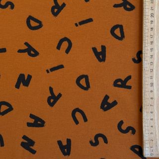 Szabadidő anyag fésült SOFT Letters hazel