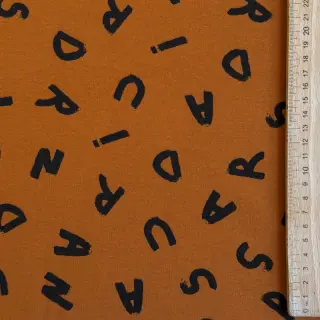 Szabadidő anyag fésült SOFT Letters hazel