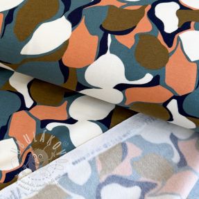 Szabadidő anyag fésült SOFT Abstract nutmeg