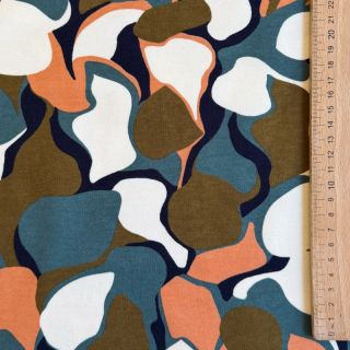 Szabadidő anyag fésült SOFT Abstract nutmeg