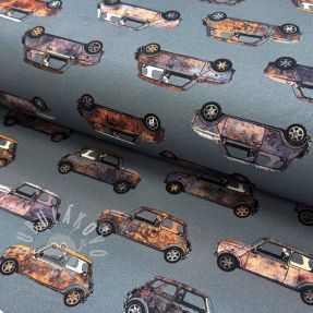 Dekorációs anyag Cars blue shadow digital print