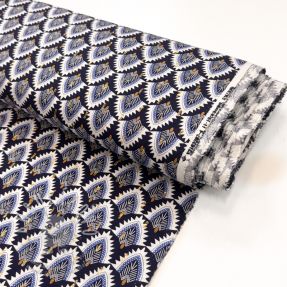 Viszkóz LUREX Bohemian navy