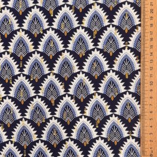 Viszkóz LUREX Bohemian navy