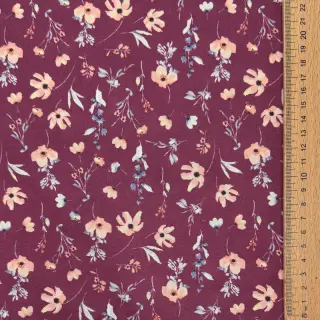 Pamutvászon Flowers berry digital print