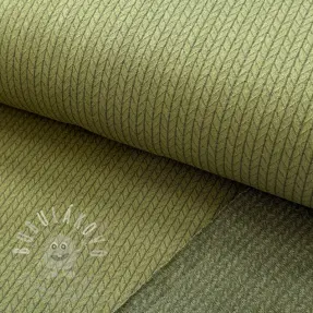 Kötött kelme RECYCLED Cable khaki