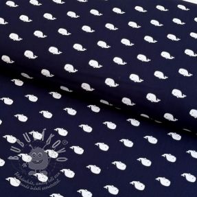 Pamutvászon Marine navy