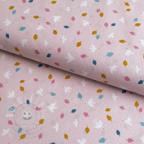 Pamutvászon Little birds powder