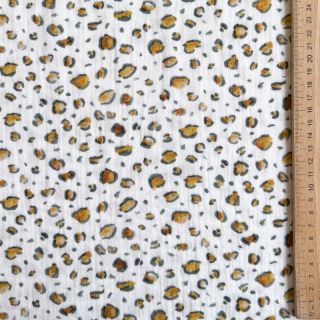 Dupla géz/muszlin Skin white digital print