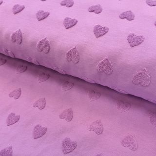 Frottír Hearts lilac