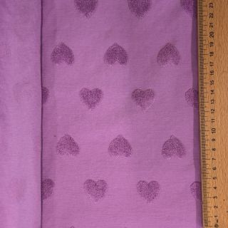 Frottír Hearts lilac