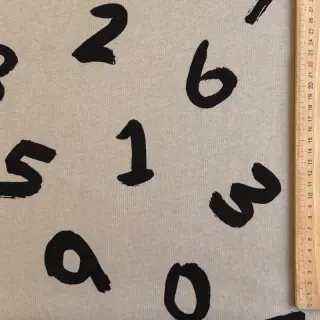 Szabadidő anyag fésült JOGGING Numbers taupe