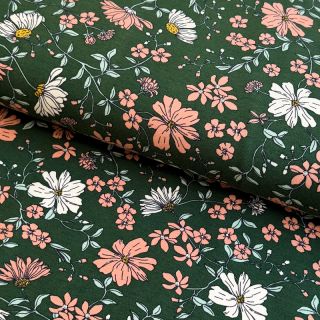 Jersey Flowers dark green