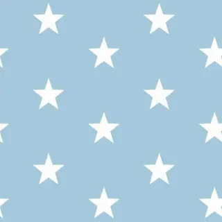 Pamutvászon Stars light blue