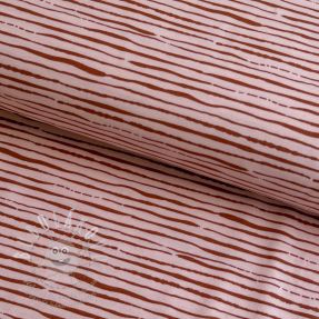 Jersey Stripes light salmon ORGANIC