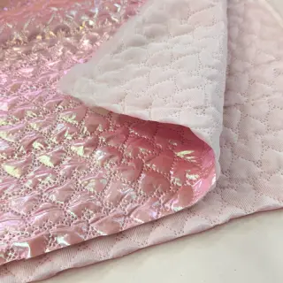 Steppelt anyag Fancy hearts light pink