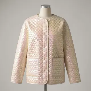 Steppelt anyag Fancy hearts baby pink