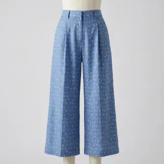 JEANS STRETCH Small retro flowers jeans