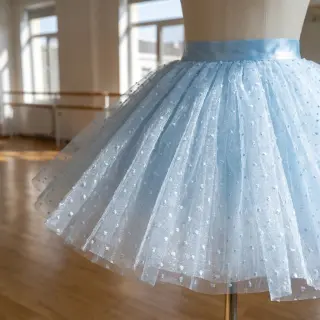 Tüll TÜTÜ DOTS light blue