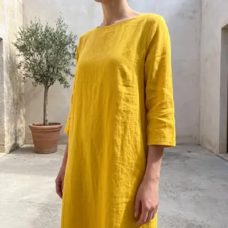 Lenvászon SORONA ochre