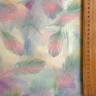 Pamutvászon VOILE Feathers digital print