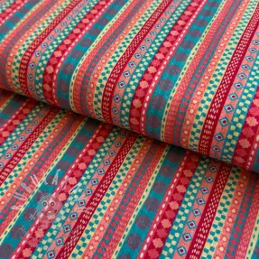 Pamutvászon Bubble Stripe design A digital print