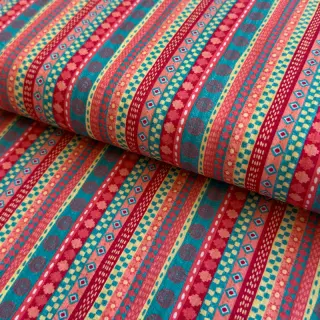 Pamutvászon Bubble Stripe design A digital print