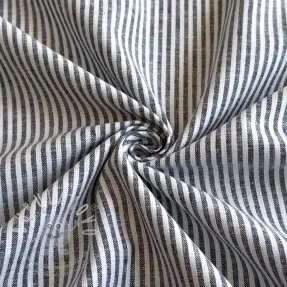 Lenvászon pamuttal Stripe navy