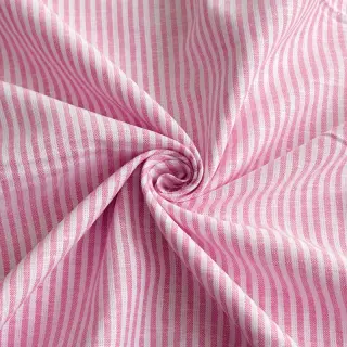 Lenvászon pamuttal Stripe fuchsia