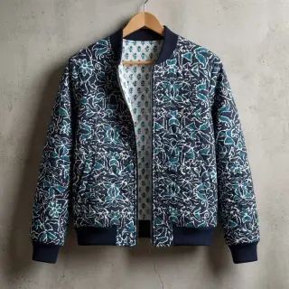 Pamutvászon QUILT DOUBLE SIDED Square design C
