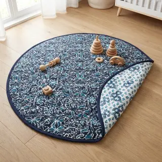 Pamutvászon QUILT DOUBLE SIDED Square design C