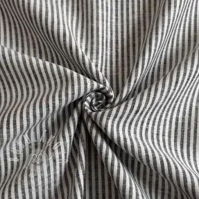 Lenvászon pamuttal Stripe black