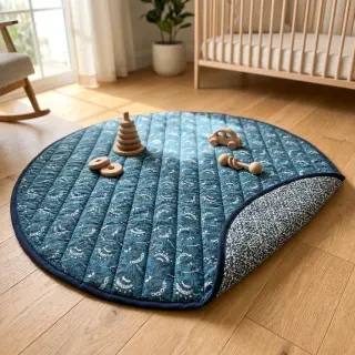 Pamutvászon QUILT DOUBLE SIDED Stripe design A