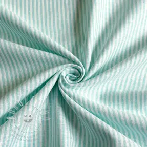 Lenvászon pamuttal Stripe mint