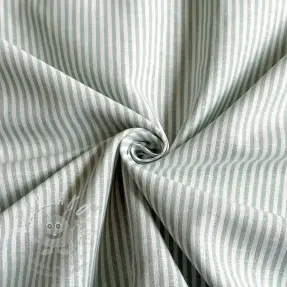 Lenvászon pamuttal Stripe pastel green