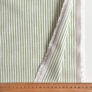 Lenvászon pamuttal Stripe green
