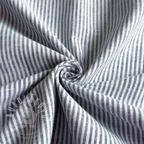 Lenvászon pamuttal Stripe jeans