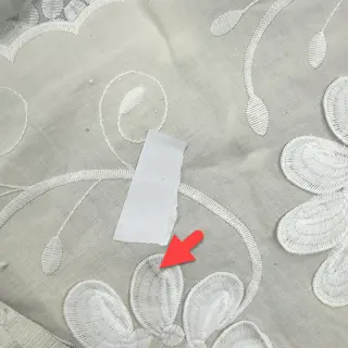 Pamutvászon EMBROIDERY Bellagio cream 2nd class