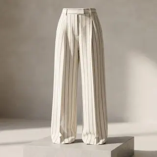 Len és viszkóz Pin black