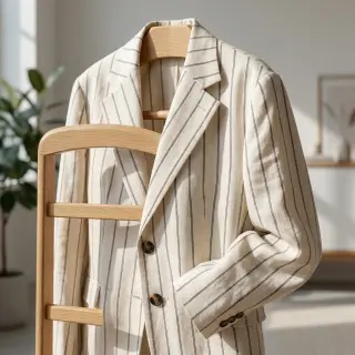 Len és viszkóz Pin black