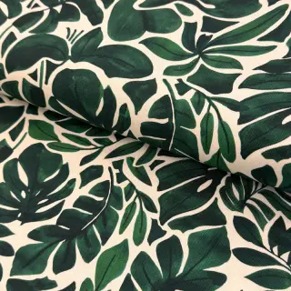 Dekorációs anyag Big leaves green digital print