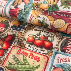 Dekorációs anyag Vegetables digital print