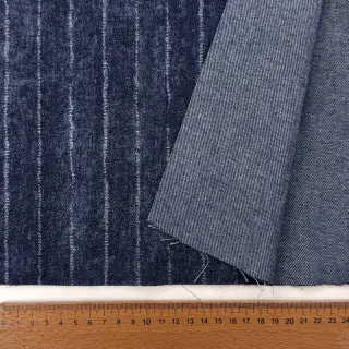 JEANS DENIM Stripe in stripe indigo