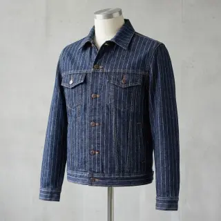 JEANS DENIM Stripe in stripe indigo