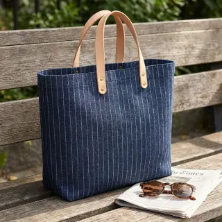 JEANS DENIM Stripe in stripe indigo