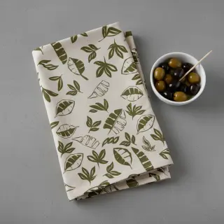 Dekorációs anyag Linenlook Leaves army green